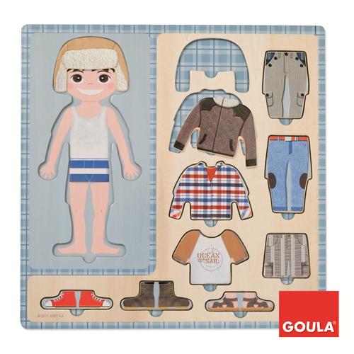 Goula Puzzle Petite garcon s'habille
